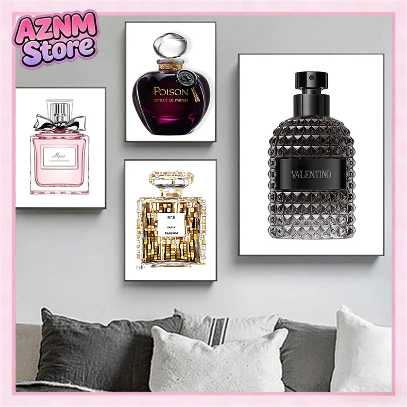 Home Fragrance Room Spray - 1pc 프레임리스 미니멀리스트 벽 예술 여성