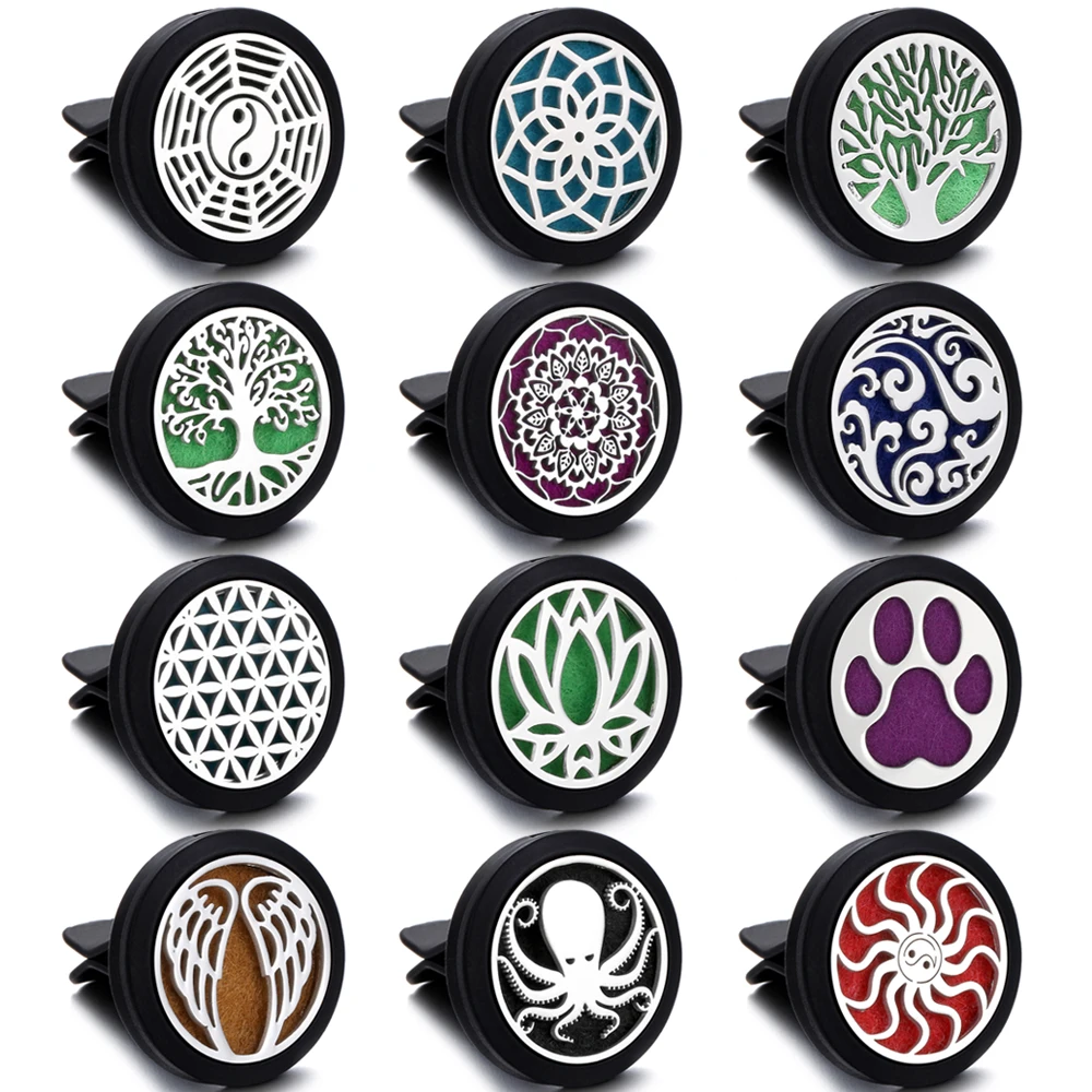 Diffuser Necklace Locket - 자동차 향수 디퓨저 로켓 클립 펜던트,