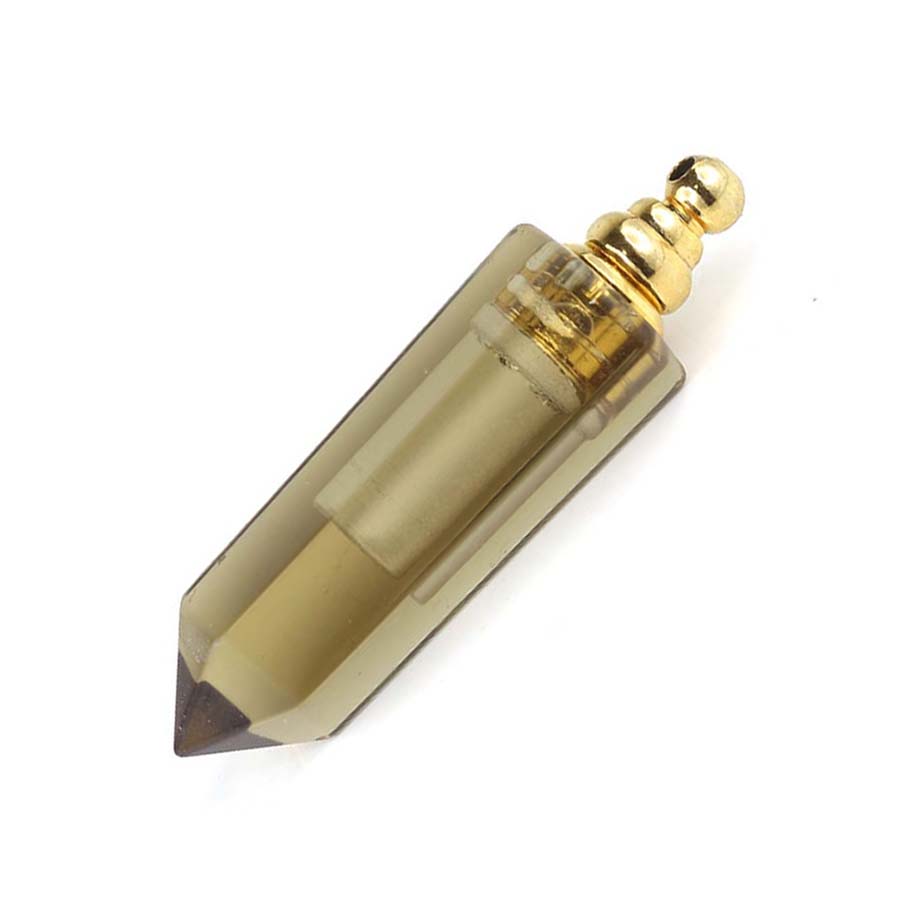 Diffuser Necklace Locket - 크리스탈 육각형 스톤 향수 디퓨저 펜던트