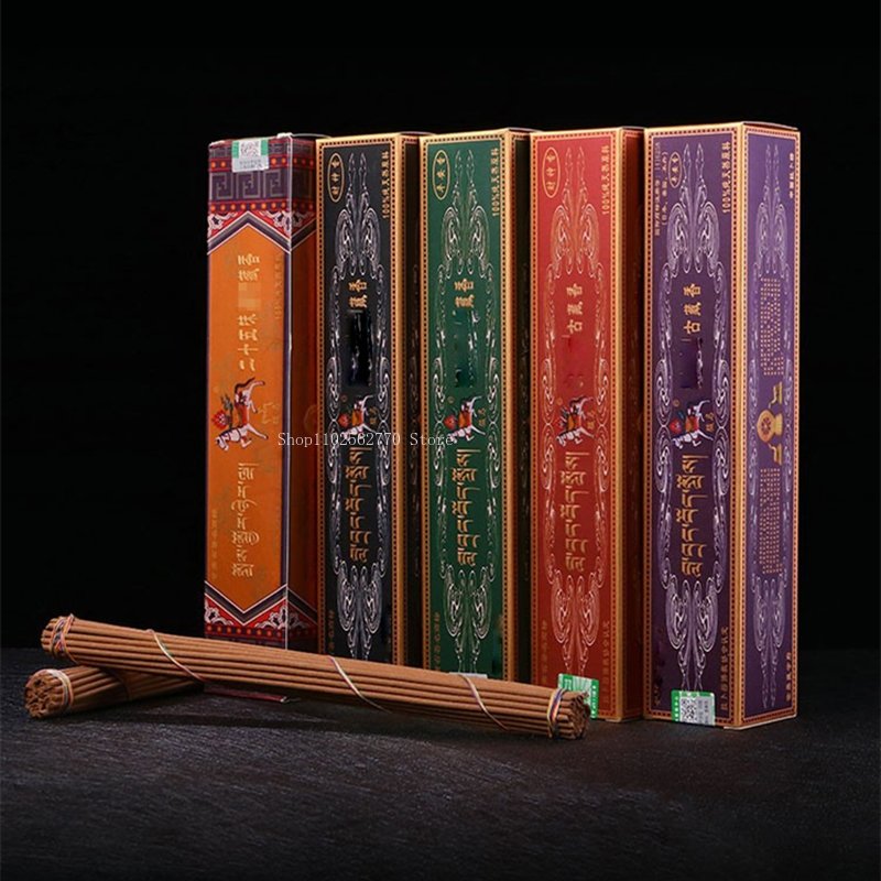 Smokeless Incense Stick - 4 묶음/상자 티베트 향 고대 티베트어/Jipin