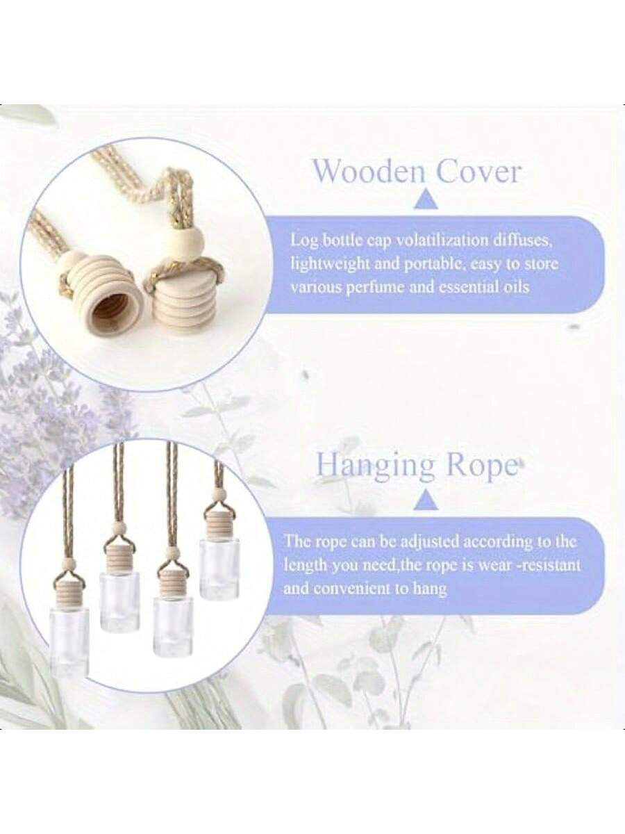 20pcs 교수형 자동차 방향제 빈 투명 유리 에센셜  - Diffuser Necklace Locket 리뷰 및 가격