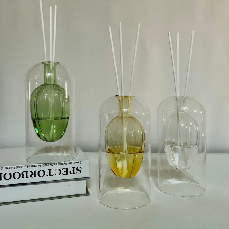 북유럽 스타일 U자형 이중벽 유리 디퓨저 병, 빈 리드 - Home Fragrance Bottle 리뷰 및 가격