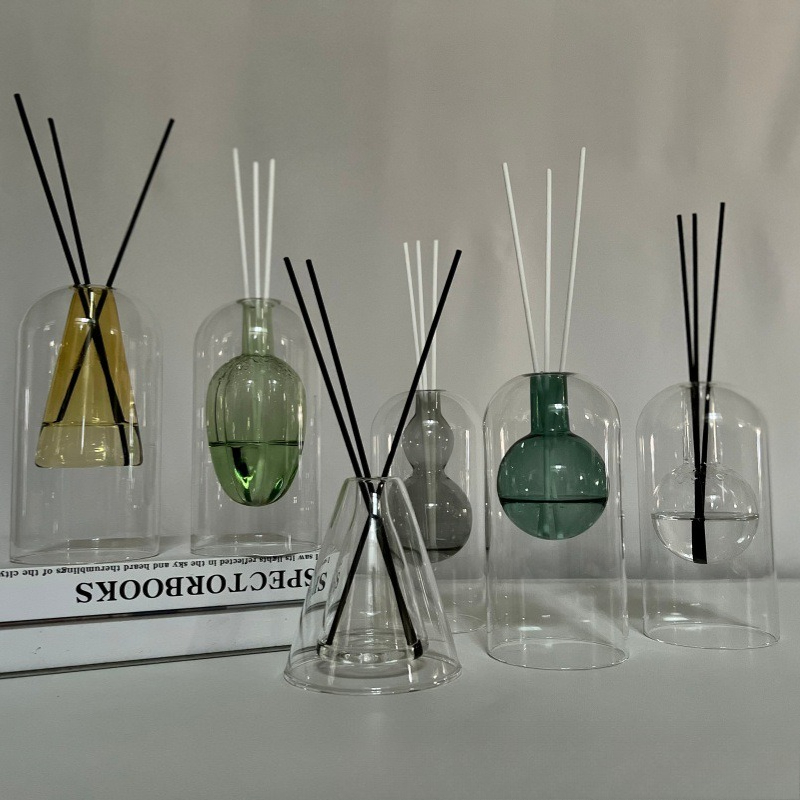 북유럽 스타일 U자형 이중벽 유리 디퓨저 병, 빈 리드 - Home Fragrance Bottle 리뷰 및 가격