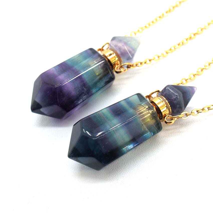 천연 치유 크리스탈 스톤 향수병 디퓨저 펜던트 목걸이  - Diffuser Necklace Locket 리뷰 및 가격