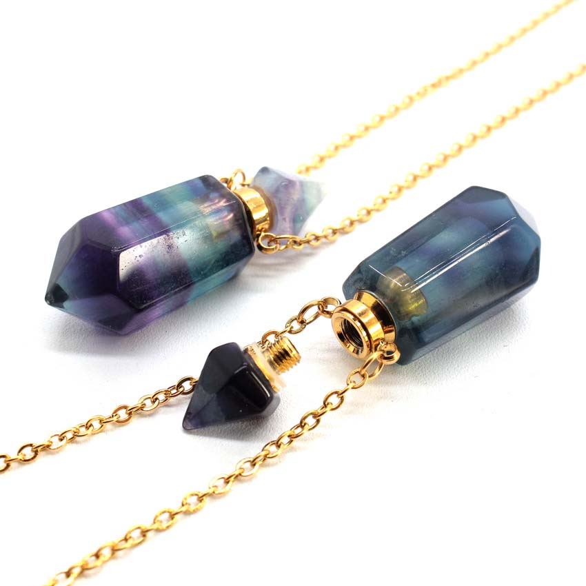 천연 치유 크리스탈 스톤 향수병 디퓨저 펜던트 목걸이  - Diffuser Necklace Locket 리뷰 및 가격