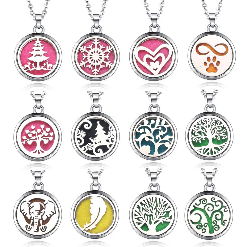 생명의 나무 아로마 박스 목걸이 마그네틱 스테인레스 스 - Diffuser Necklace Locket 리뷰 및 가격