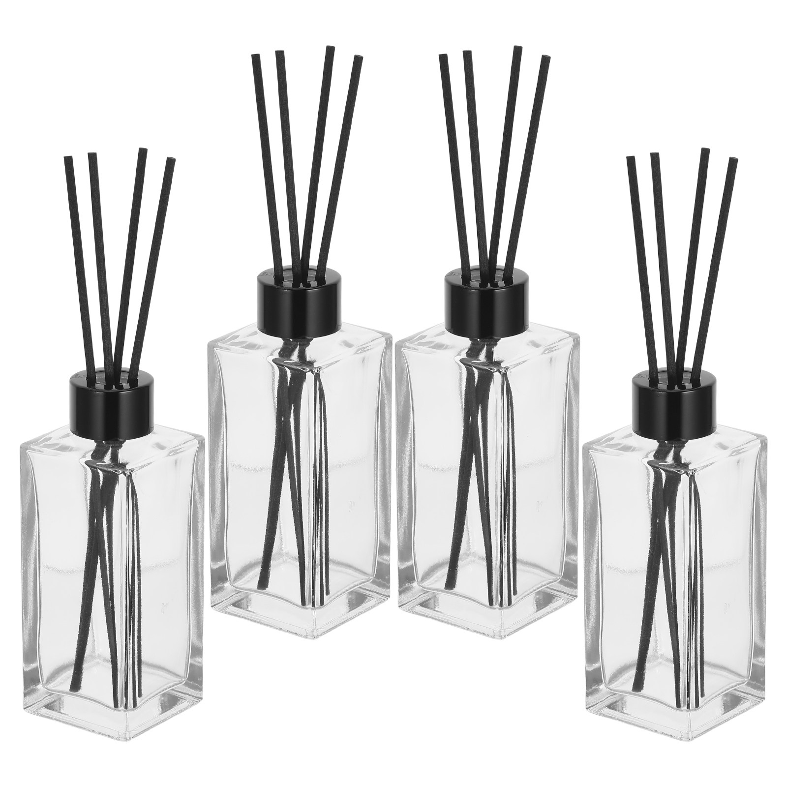 4세트 욕실 향기 디퓨저 리드 스틱 소형 미니 투명 유 - Home Fragrance Bottle 리뷰 및 가격