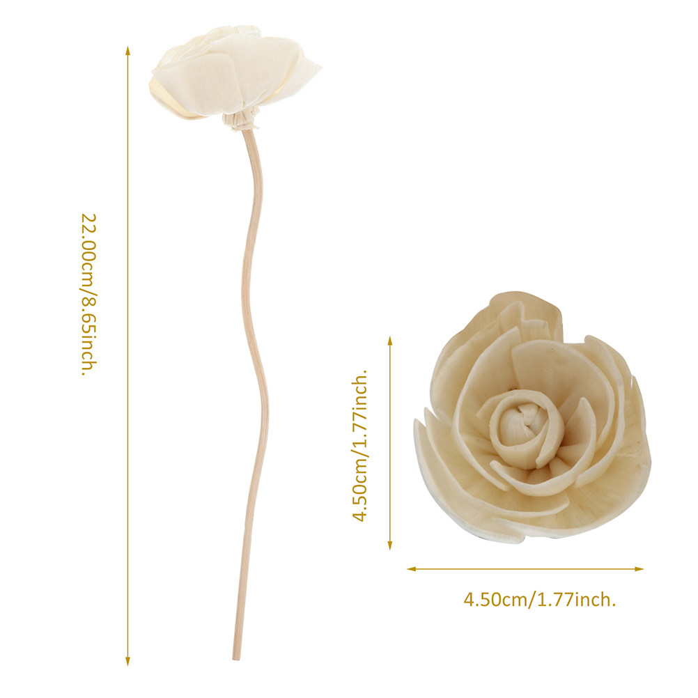 6개입 섬세한 꽃 모양 라탄 아로마테라피 스틱, 오일  - Home Fragrance Bottle 리뷰 및 가격
